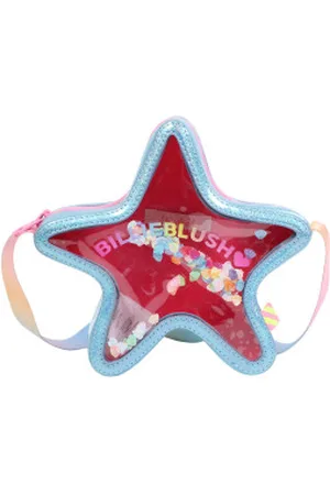 Billieblush Para menina. U20780 Saco de ombro azul (OSFA), Casual, Sintético, moda infantil