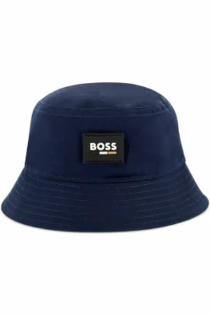 HUGO BOSS Unisex para criança. J51690 Chapéu com logótipo da Marinha (3/6años= 52), Casual, Algodão, Marinho, moda infantil