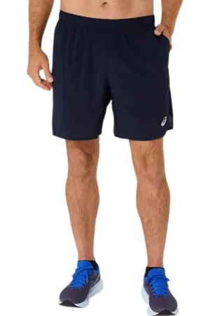 Asics Para homem. 2011D213 Short Core 7in navy (L), Esportivo, Multisport, Polister Reciclado, Sustentável