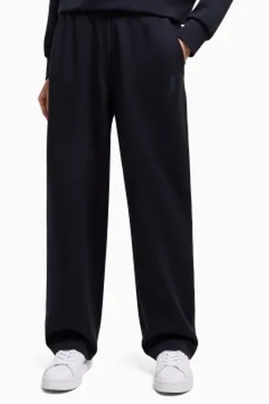 Armani Exchange Para mulher. XW000508AF12819UB100 Calças desportivas navais (L), Casual, Esportivo, Multisport, Poliéster