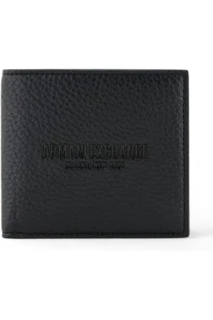 Armani Exchange Para homem. XM000167AF11931UC001 Carteira com fecho de correr preta (OSFA), , Casual, Poliéster