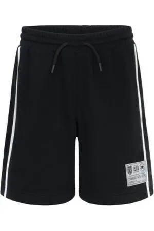 Converse Unisex para criança. 9CG739 Calças laterais pretas (M), , Casual, Esportivo, Algodão, Multisport, moda infantil