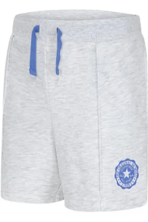 Converse Unisex para criança. 4CG804 Bermudas Pintuck cinzentas (S), Casual, Esportivo, , Algodão, Multisport, moda infantil