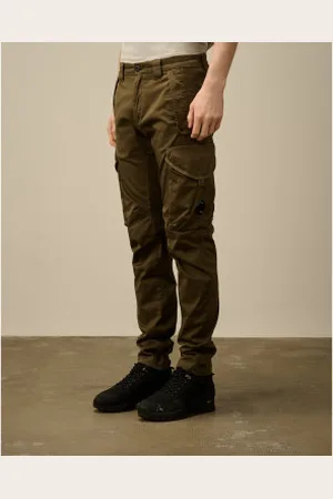 C.P. Company Para homem. 18CMPA058A005694G Calças Cargo Utility verdes (48), Casual, Algodão