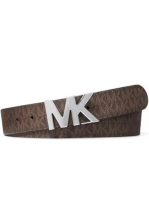 Michael Kors Para homem. 39H9LBLY1U Cinto com fivela e logótipo castanho reversível (OSFA), Marrom, Casual, Lona