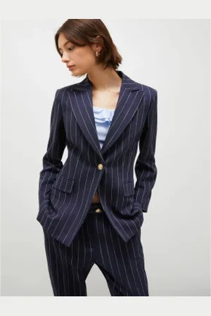 MARELLA Para mulher. 2513041091200 Blazer Sacca (40), Azul, Casual, Viscoso, Marinho