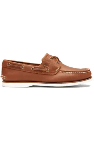 Timberland Para homem. TB0A43V98771 Sapatos de barco em pele castanha (50 W), Couro, Marrom, Plano, Cordão, Casual