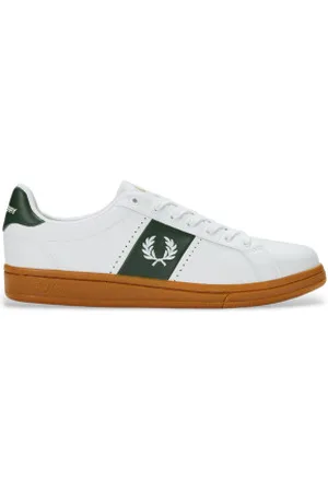 Fred Perry Para homem. B9304-134 Sapatilhas de couro B721 branco (41), Plano, Cordão, Casual
