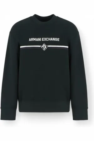 Armani Exchange Para homem. XM000226AF12656UB001 Camisola casual preta (S), , Algodão