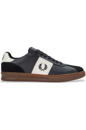 Fred Perry Para homem. B9314-220 Sapatos de couro B4 preto (41), Plano, Cordão, Casual
