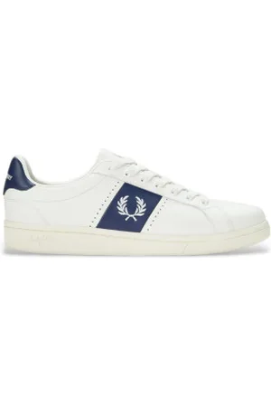 Fred Perry Para homem. B9304-303 Sapatilhas de couro B721 branco (41), Plano, Cordão, Casual