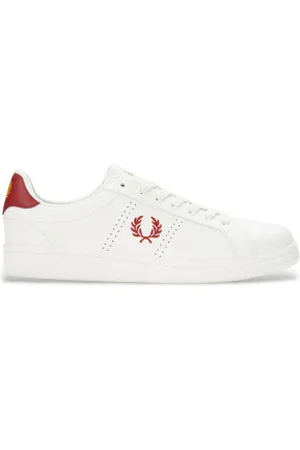 Fred Perry Para homem. B6312-129 Sapatilhas de couro B721 branco (41), Plano, Cordão, Casual