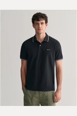 GANT Para homem. 2062034 Pólo em piqué com debrum (L), Casual, Manga curta