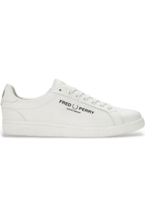 Fred Perry Para homem. B9305-303 Sapatilhas de couro B721 branco (40), Plano, Cordão, Casual