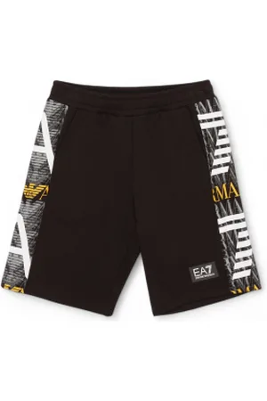 EA7 Para menino. 3DBS58_BJEQZ Calções Bermudas Train Graphic Series Boy (8Años= 130cm), Casual, Esportivo, Algodão, Running, Sportswea