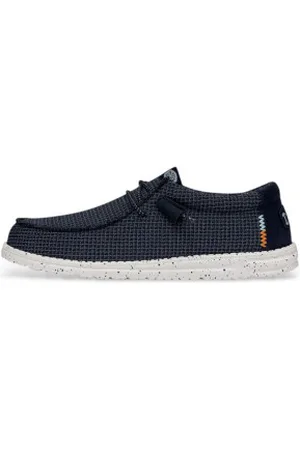 Hey dude Para homem. HD40403 Mocassins Wally Sport navy (41), Tecido, Plano, Cordão, Casual