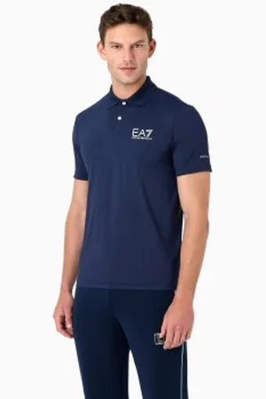 EA7 Para homem. 8NPF23_PJEMZ Polo Sport Ventus 7 navy (L), Casual, Esportivo, Tênis / Paddle tennis, Poliamida, Manga curta