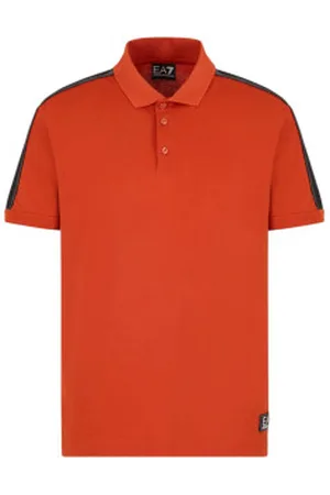 EA7 Para homem. 7M000139_AF10375 Logótipo do Polo Série (S), Casual, Esportivo, Algodão, Tênis / Paddle tennis, Manga curta