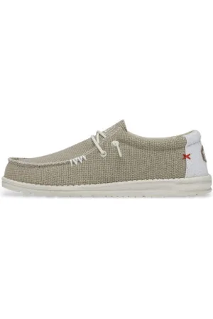 Hey dude Para homem. HD40003 Mocassins Wally entrançados (41), Tecido, Plano, Cordão, Casual