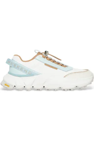 Max Mara Para mulher. 2515761034600 Sapatos Albatro brancos, azuis (36), 1 a 3cm, Cordão, Casual