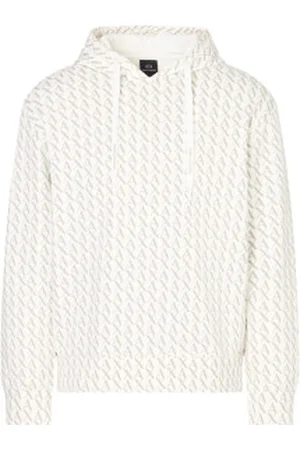 Armani Exchange Para homem. XM001225AF11847F0017 Camisola de algodão branca (S), , Casual, Esportivo, Multisport