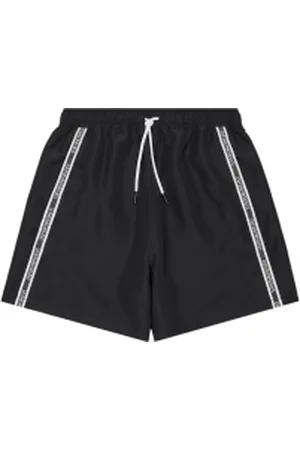 Emporio Armani Para homem. EM001382_AF12333 Calções de banho pretos com cintura com cordão (XL), Algodão, Beachwear