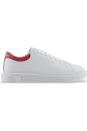 Armani Exchange Para homem. XUX123XV534U647 Sapatilhas brancas (44), Branco, Plano, Cordão, Casual