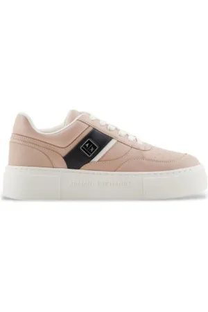 Armani Exchange Para mulher. XDX176XV917U424 Sapatilhas com logótipo rosa (36), Plano, Cordão, Casual