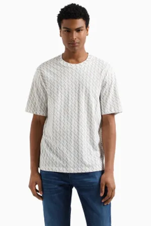Armani Exchange Para homem. XM001228AF10356F0017 T-shirt Estamp branca (XL), , Casual, Algodão, Manga curta