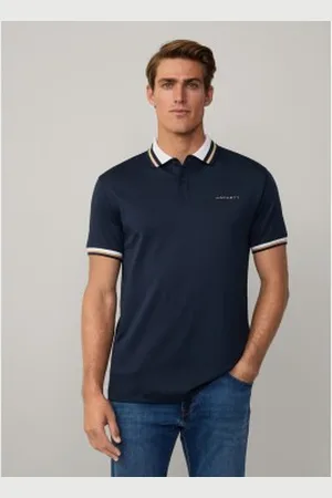 Hackett Para homem. HM563403 Polo Hs Resort Collar navy (XXL), Casual, Algodão, Manga curta