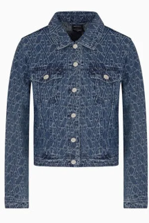 Armani Exchange Para mulher. XW000556AF12844FB055 Casaco de ganga (L), Algodão, Denim