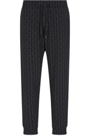 Armani Exchange Para homem. XM001226AF11847FC026 Calças de fato de treino pretas (S), , Casual, Esportivo, Algodão, Multisport