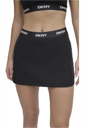 DKNY Para mulher. DP5K1010 Saia desportiva preta (XS), , Esportivo, Multisport, Poliéster