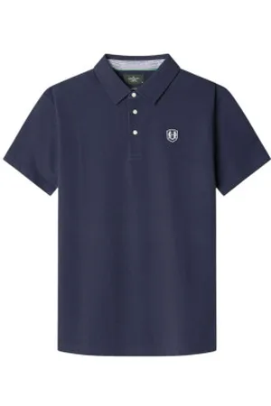 Hackett Para homem. HM563413 Heritage Crest Logo Polo shirt (S), Casual, Algodão, Manga curta