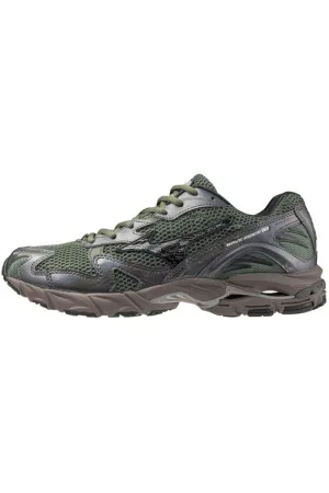 Mizuno Unisex. D1GA2431 Sapatilhas Wave Rider 10 Splateado, (42.5), Prata, Plano, Cordão, Casual