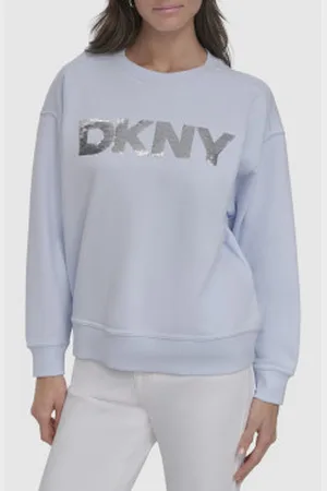 DKNY Para mulher. DJ4T1254 Camisola de malha fina (S), Casual, Algodão, Manga comprida