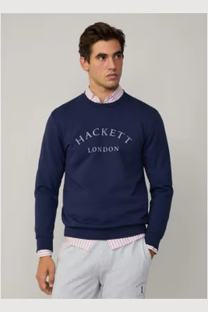 Hackett Para homem. HM581345 Camisola Heritage Ess Crew (S), Casual, Algodão
