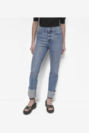 DKNY Para mulher. DJ5B4090 Calças de ganga básico (26), Casual, Algodão, Denim