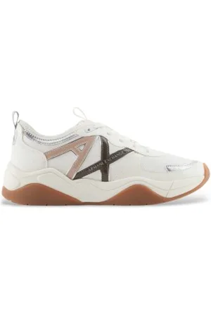 Armani Exchange Para mulher. XDX039XV311U423 Sapatilhas com logótipo (35), Plano, Cordão, Casual
