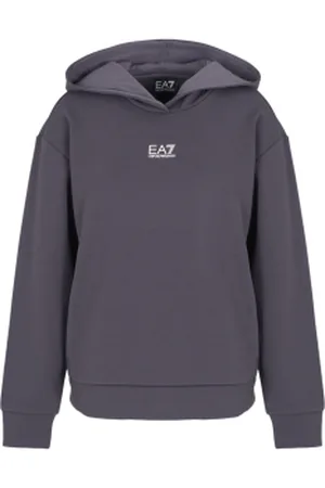 EA7 Para mulher. 7W000074_AF10443 Camisola de lã escovada cinzenta (3XL), Casual, Esportivo, , Multisport, Poliéster