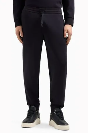 Armani Exchange Para homem. XM000373AF10818UB101 Calças jogger azul-marinho (L), Casual, Esportivo, Algodão, Multisport