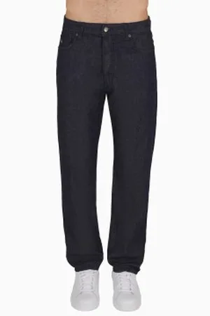 Armani Exchange Para homem. XM000072AF13077MB001 Calças de ganga azuis com corte de cenoura (29), Azul, Casual, Algodão, Denim