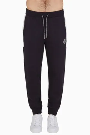 Armani Exchange Para homem. XM000230AF10818MB071 Calças jogger azul-marinho (L), Casual, Esportivo, Algodão, Multisport