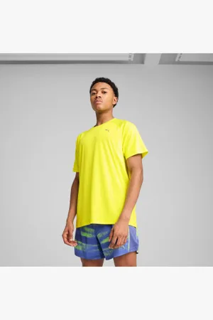 PUMA Para homem. 52660039 T-shirt Velocity amarela (M), Casual, Esportivo, , Multisport, Poliéster, Manga curta
