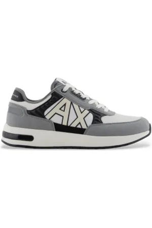 Armani Exchange Para homem. XUX090XV276U665 Ténis Dusseldorf cinzento (42), Plano, Cordão, Casual, Cinza