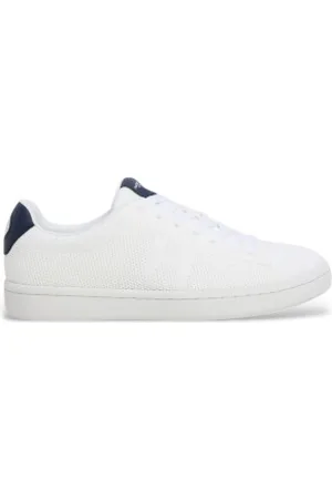 Hackett Para homem. HMS21454 Sapatilhas Bond Knit brancas (40), Branco, Plano, Cordão, Casual