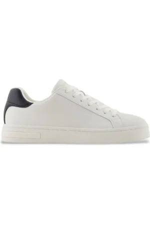 Armani Exchange Para homem. XM000141AF11912M0017 Sapatilhas brancas (42), Branco, Plano, Cordão, Casual