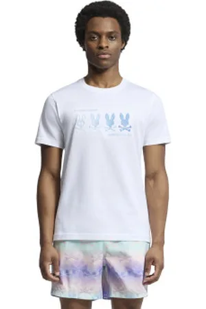 Bunny Para homem. B6U607F200 T-shirt com logótipo (S), Casual, Algodão, Manga curta