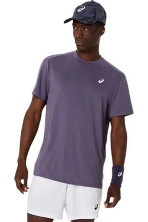 Asics Para homem. 2041A339 T-shirt de manga curta Court (L), Esportivo, Sintético, Tênis / Paddle tennis, Multisport, Sustentável