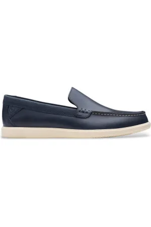 Clarks Para homem. 26181278 Bratton Loafer sapatos de couro azul marinho (41.5), Plano, Cordão, Nenhum, Casual